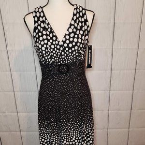 🖤Perceptions🤍 Black & White Poka Dot Dress